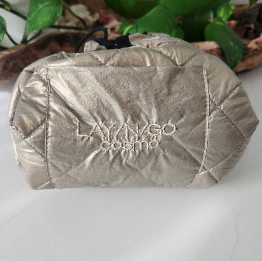 Lay-n-Go Cosmo Gold Quilted Bag